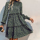 Leopard Print Long Sleeve Dress