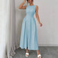 European And American-style Sleeveless Figure-flattering Waist-cinching Dress