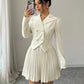 Stylish Two-piece Set Top Denim Short-sleeve Shirt With Butterfly Details