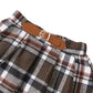 Skirt Brown Suit Cotton Solid Color Women's Dress