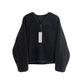 V-Neck Zipper Lamb Fleece Warm Short Coat