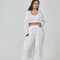 Ensemble pyjama confortable, ensemble de détente 3 pièces, vêtements de détente mignons, ensembles de costumes chauds, ensemble assorti, ensemble de détente, ensembles de pantalons 3 pièces, robe d'hiver pour femme