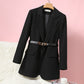 Veste de costume tube droite pour femme