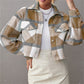 Ladies Lapel Single Breasted Woolen Jacket