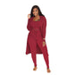 Costume trois pièces de couleur unie pour femme