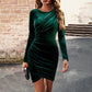 Autumn And Winter Round Neck Women's Clothing Dress