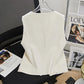 French Retro Fashion Waist-controlled Short Vest Coat For Women