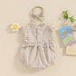 Lace Jumpsuit Girls' Sleeveless Baby Bodysuit Romper Headscarf