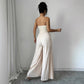 Women's Solid-color Tube Top With Waist-cinching Design