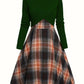 New Womens Two-piece Set Knitted Long-sleeve Top And Dress