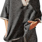 Loose Knitted Top High Waist Knit Shorts Suit