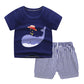 New Children's Short Sleeved Suit Baby  Cotton Short Sleeved