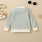 Pull rayé à manches longues et poches pour fille