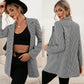 European And American Single Breasted Houndstooth Plaid Casual Suit Top