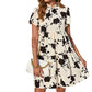 Doll Collar With Ruffled Hem Short Dress