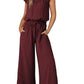 Square Collar Sleeveless Camisole Wide Leg Trousers