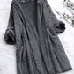 Casual Solid Color Long-sleeved Hooded Plush Jacket