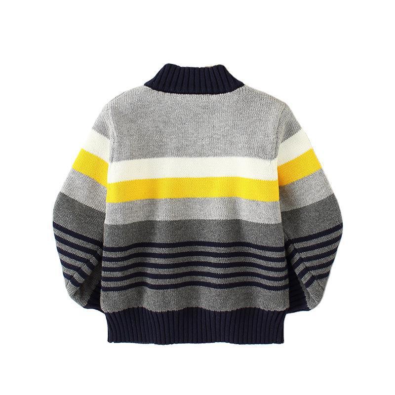 Pull polaire en coton pour enfant, cardigan en tricot, pur coton