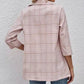 Fashion Plaid Three Quarter Sleeve Small Suit