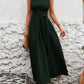 Women's Solid Color Round Neck Sleeveless Loose Casual Dress