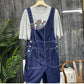 Women's New High Waist Loose Casual Strap Denim Shorts