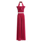 Design Tube Top High Waist Pleated Wide-leg Trousers
