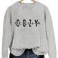 Fashion Printed Cozy Season Autumn Crew Neck Long Sleeve All-match Loose Sweater