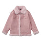 Autumn And Winter New Thickened Cotton Padded Stand-up Collar Cotton-padded Coat Deerskin Velvet