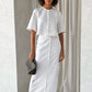 Costume slim en coton et lin pour femme, coupe ajustée et tendance