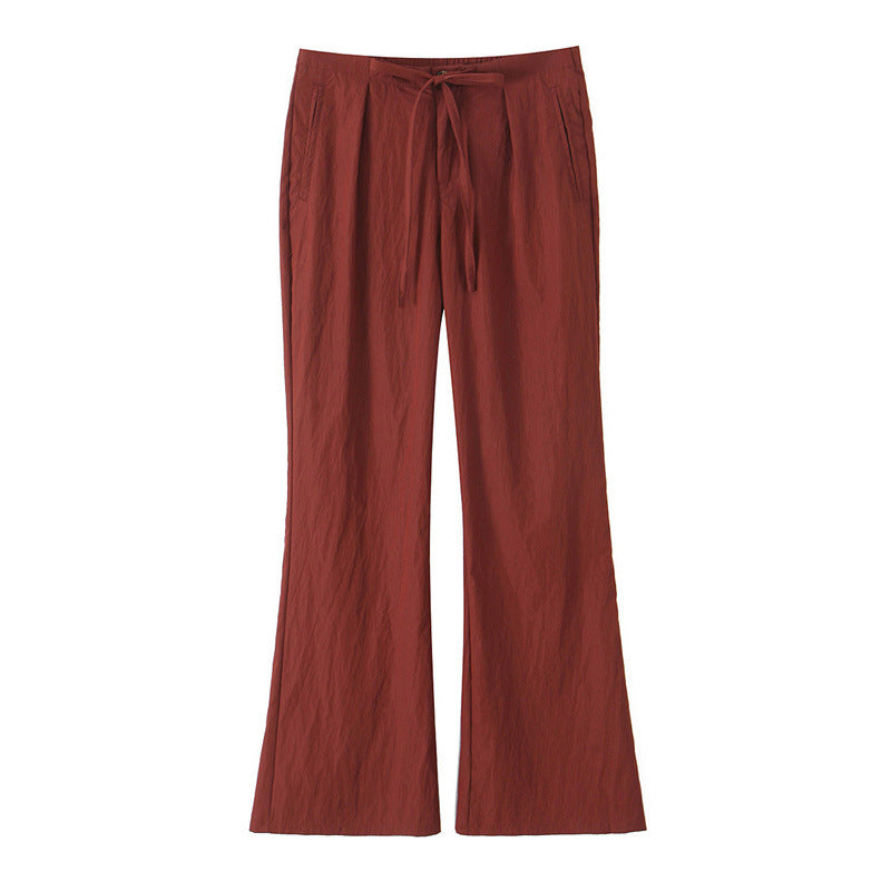 Spring And Summer Double-layer Gauze Home Pants Cotton Japanese Loose Casual Trousers