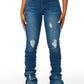 High Waist Women's Clothing Denim Bell-bottom Pants