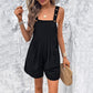Short à bretelles couleur pure pour femme