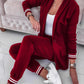 Cotton Coat Pants Suit