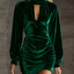 Sexy Chic Solid-Color High-Neck Bodycon Dress
