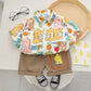 Summer Short Sleeve Shirt Suit