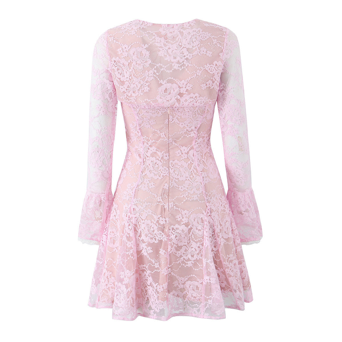 Lace Blouse Suspender Skirt Two-piece Set
