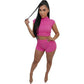 Women's Clothing Sleeveless Midriff-baring Shorts Popcorn Bubble Two-piece Set