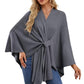 Loose V-neck Shawl Cape Fashionable Jacket