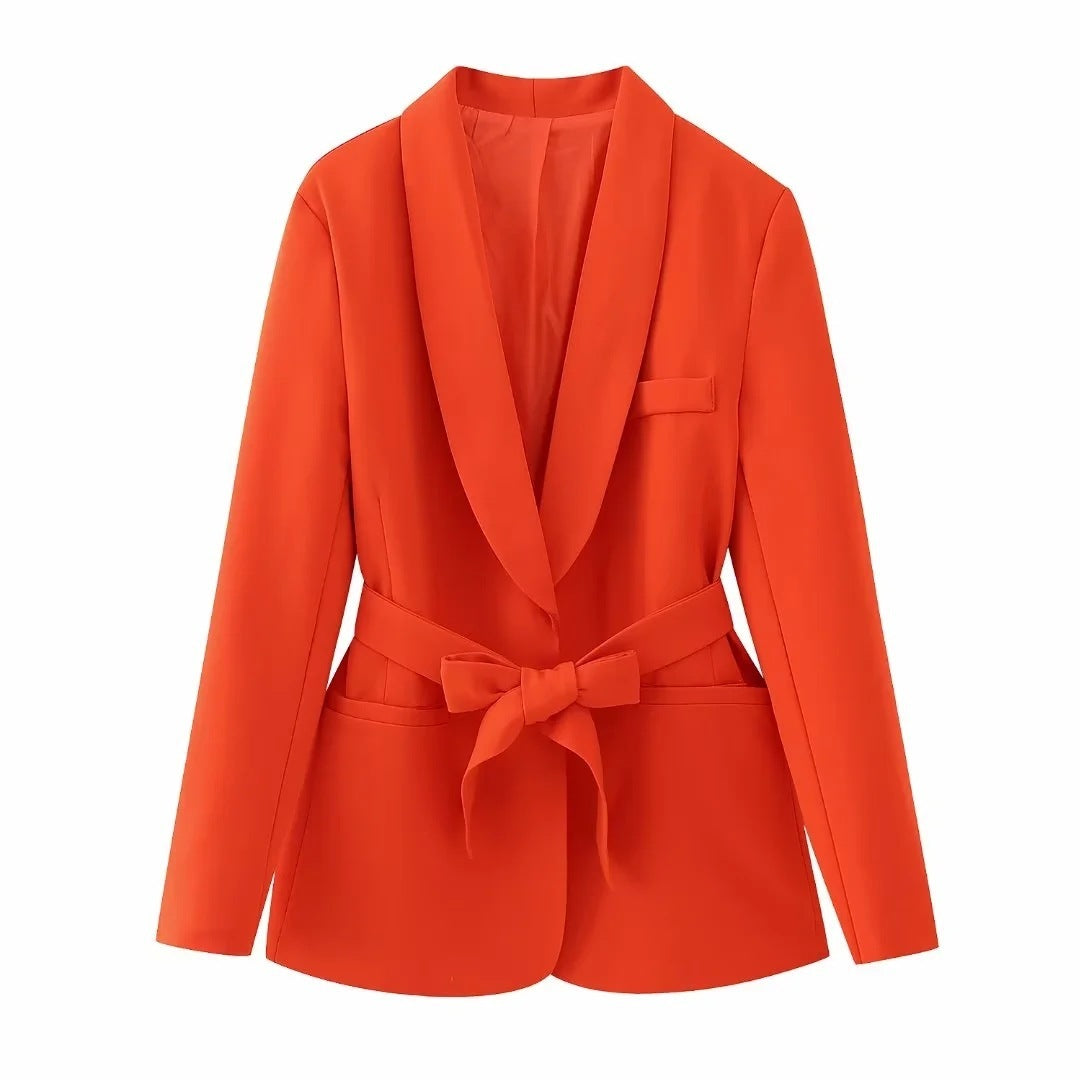 Robe de costume style français pour femme avec ceinture, petite veste, pantalon décontracté