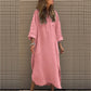 New Autumn And Winter Elegant Solid Color Irregular Dress