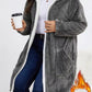 Cardigan Lazy Hooded Long Sleeve Plush Coat