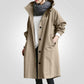 Women's Medium And Long Style Small Man Temperament Waist Closing Long Sleeve Coat