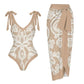 Long Dress Conservative V-neck Slim Fit Women's Suit