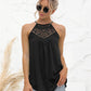 Lace Stitching Halterneck Top