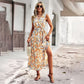 Fitted Waist Vest Dress Spring And Summer Leisure Vacation Style