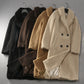 Women's Loose Lapel Over Knee Long Soft Waxy Teddy Coat Jacket