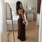 Solid Color Lace Tight Stitching Dress