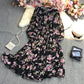 9751 Floral Print Long Sleeve Dress