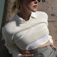 Women's V-neck Layered Long Sleeved Shirt