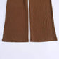 High waisted straight tube loose and slimming casual pants two-piece set